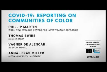 ICFJ Webinar: Covering COVID-19 in Communities of Color