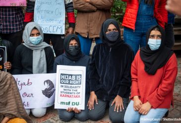 Regional Media Turn India’s Hijab Ban into a Nationalist Issue while...