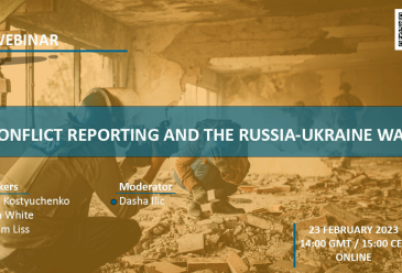 Webinar: Conflict Reporting and the Russia – Ukraine War [Video]