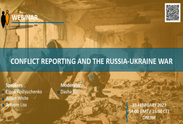 Webinar: Conflict Reporting and the Russia-Ukraine War