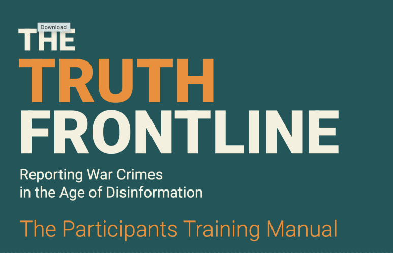 NEW HANDBOOK FOR WAR CRIMES AND CONFLICT REPORTING 